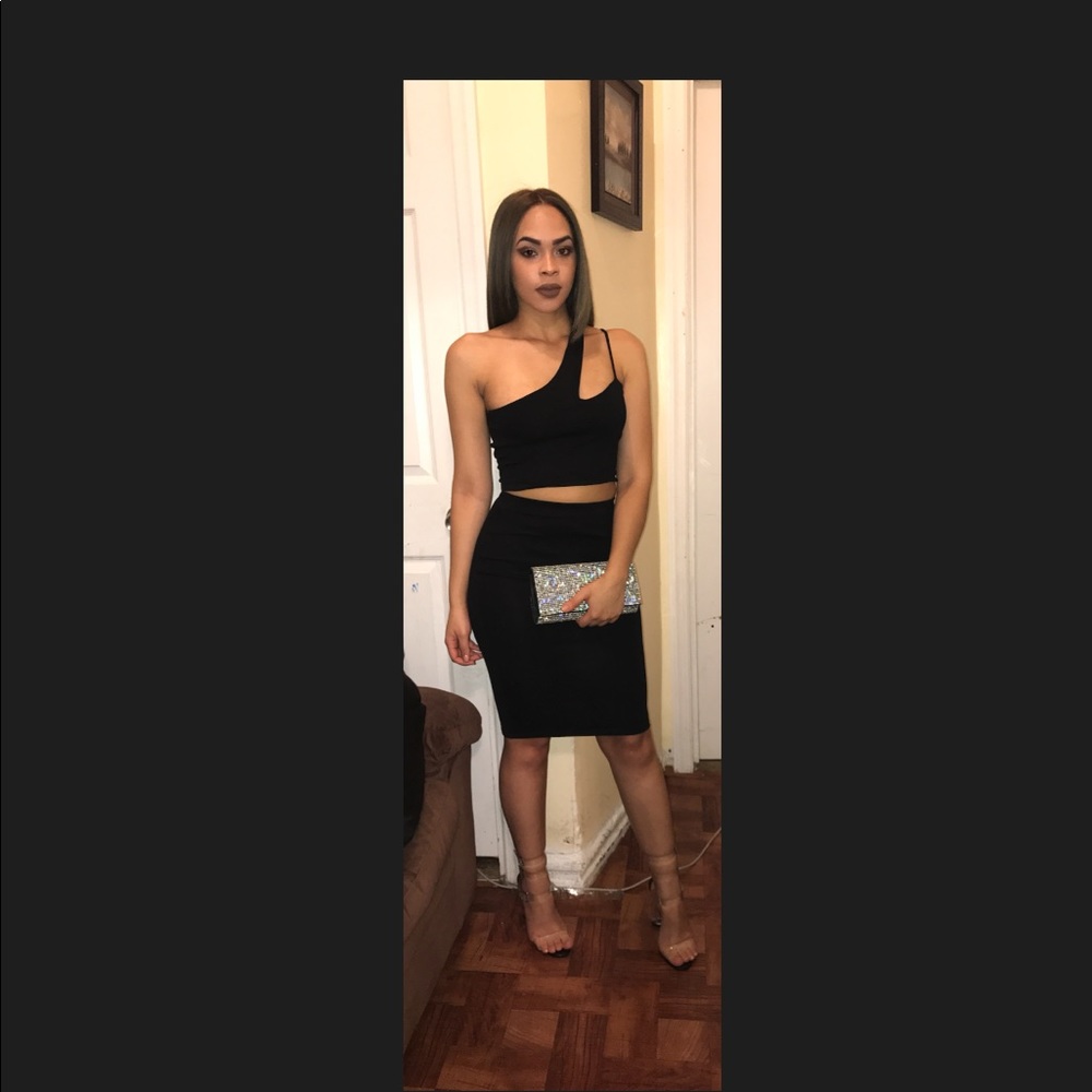 Black skirt & top